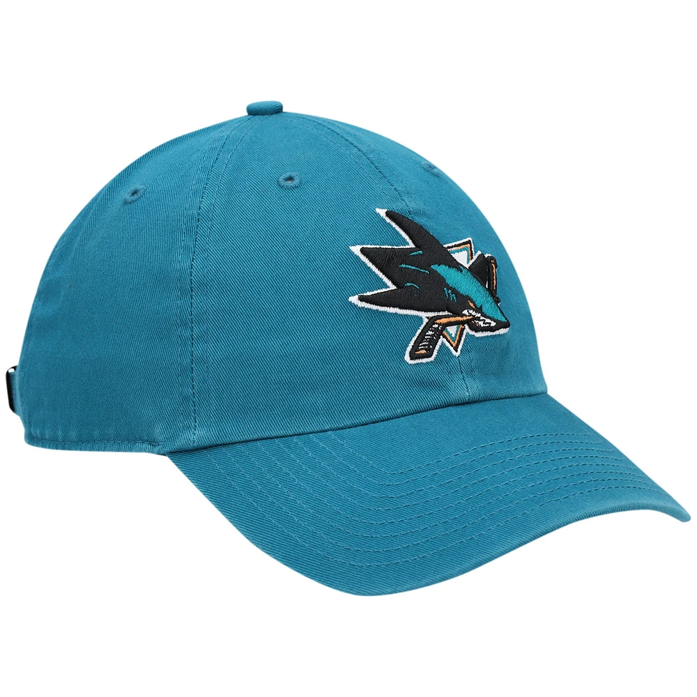 Casquette réglable '47 bleu sarcelle San Jose Sharks Team Clean Up pour homme