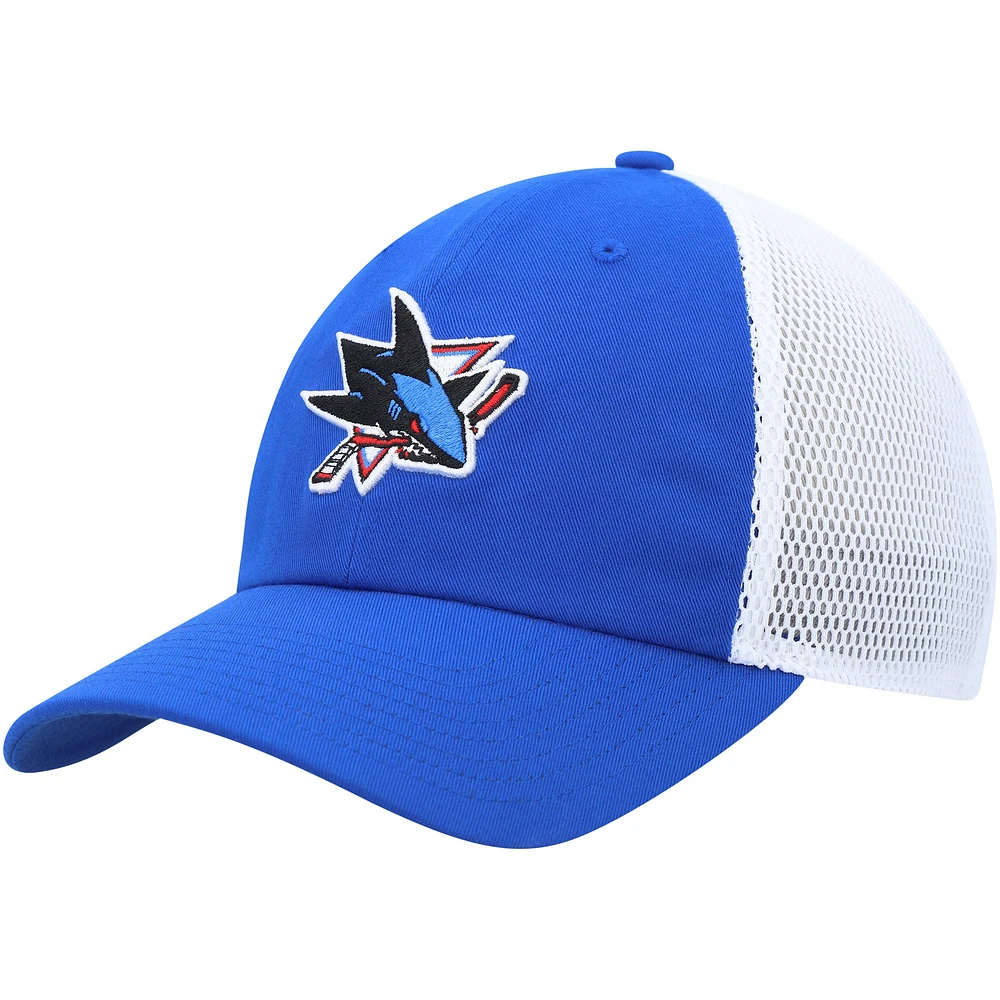 Men's adidas Blue San Jose Sharks Color Pop Trucker Adjustable Hat