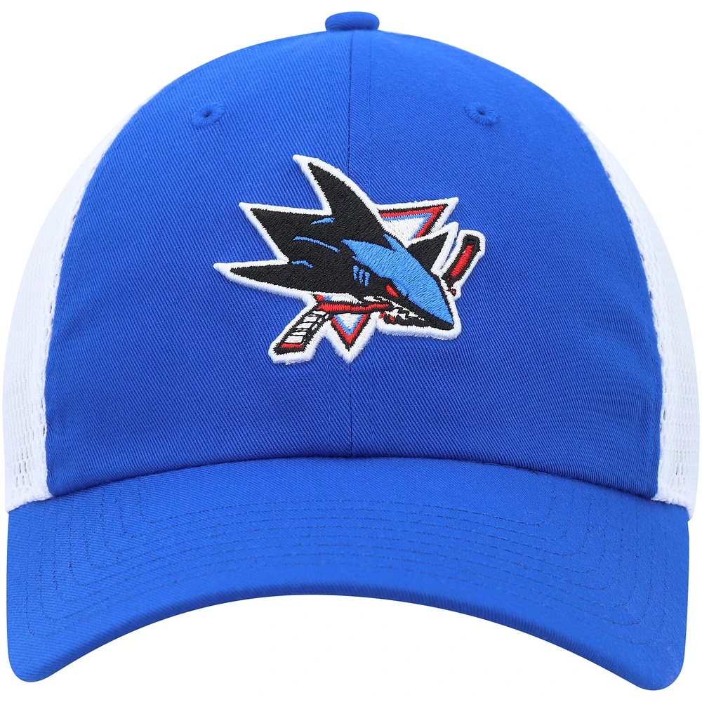 Casquette ajustable Color Pop Trucker adidas pour hommes, bleu, San Jose Sharks