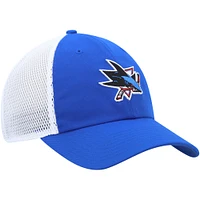 Men's adidas Blue San Jose Sharks Color Pop Trucker Adjustable Hat