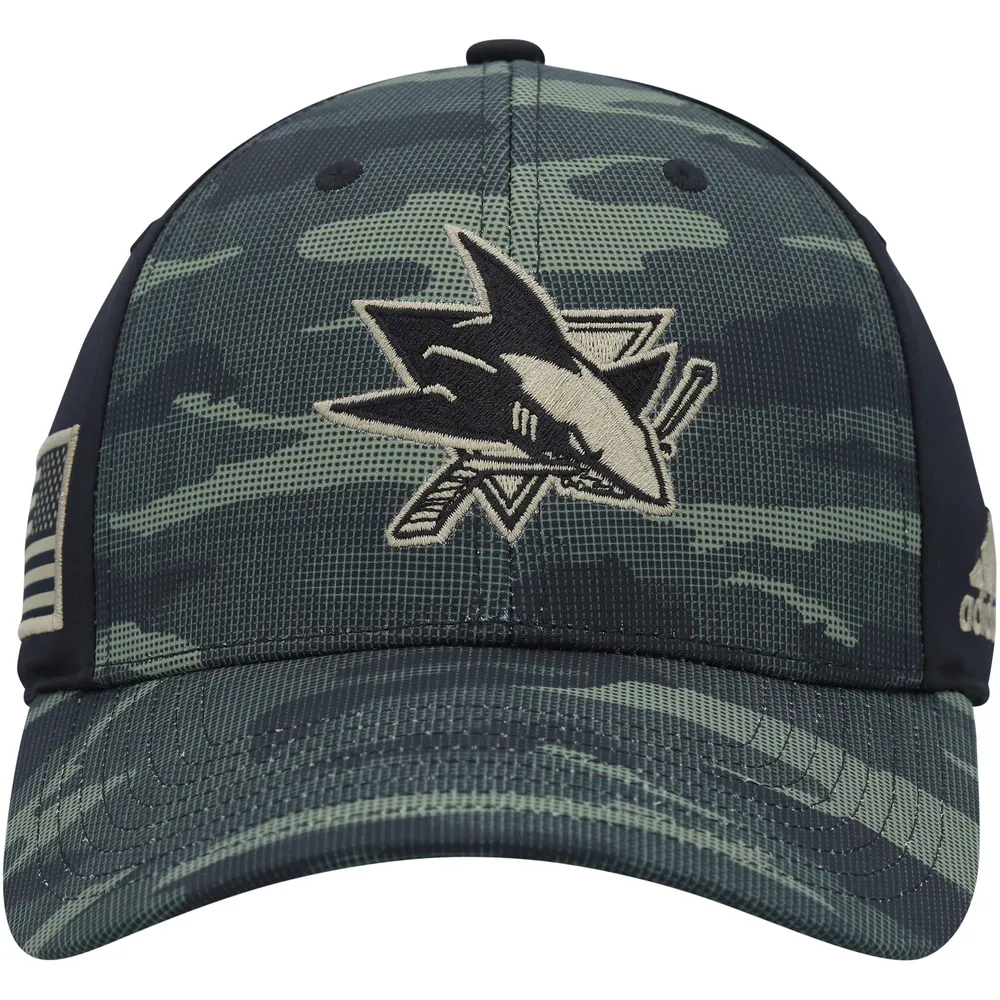 Men's Adidas Camo/Black St. Louis Blues Military Appreciation Flex Hat Size: Medium/Large