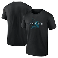 T-shirt coordonné noir pour homme des Sharks de San Jose