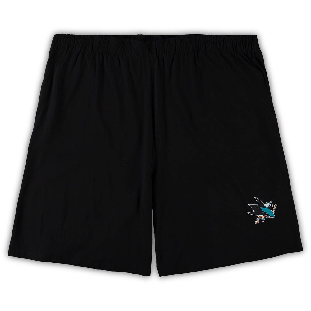 Men's Concepts Sport Black/Heathered Charcoal San Jose Sharks Big & Tall T-Shirt Shorts Sleep Set