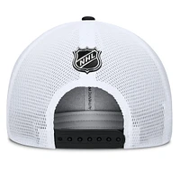 Casquette ajustable Fanatics San Jose Sharks Authentic Pro A-Frame Rink pour homme, noire/bleu sarcelle