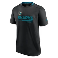 Men's Fanatics Black San Jose Sharks Authentic Pro Locker Room T-Shirt