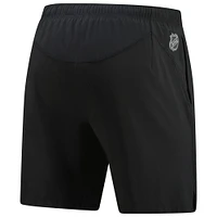 Short Fanatics noir authentique Pro Performance des Sharks de San Jose pour homme