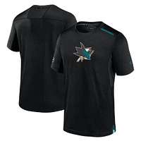 Men's Fanatics  Black San Jose Sharks Authentic Pro Performance T-Shirt