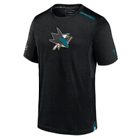 Men's Fanatics  Black San Jose Sharks Authentic Pro Performance T-Shirt