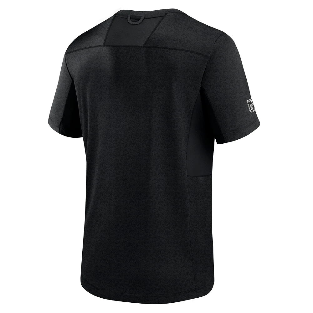 Men's Fanatics  Black San Jose Sharks Authentic Pro Performance T-Shirt
