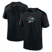 Men's Fanatics  Black San Jose Sharks Authentic Pro Performance T-Shirt