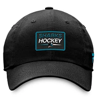 Men's Fanatics  Black San Jose Sharks Authentic Pro Prime Adjustable Hat