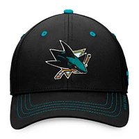 Men's Fanatics Black San Jose Sharks Authentic Pro Rink Flex Hat