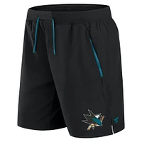 Men's Fanatics  Black San Jose Sharks Authentic Pro Rink Performance Shorts