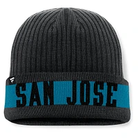 Men's Fanatics Black San Jose Sharks Blueliner Cuffed Knit Hat