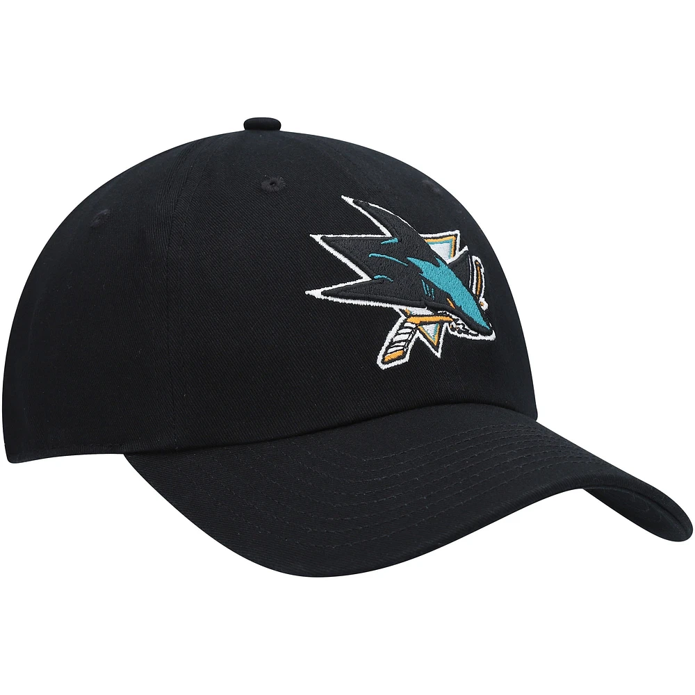 Casquette ajustable avec logo principal des Sharks de San Jose de marque Fanatics pour homme, noir