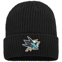 Men's Fanatics  Black San Jose Sharks Logo Cuffed Knit Hat