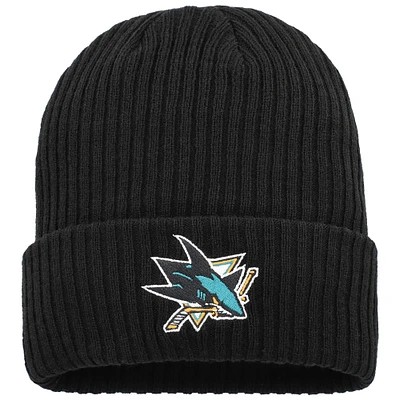 Men's Fanatics  Black San Jose Sharks Logo Cuffed Knit Hat