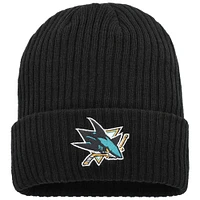Men's Fanatics  Black San Jose Sharks Logo Cuffed Knit Hat
