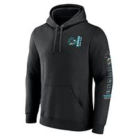 Men's Fanatics Black San Jose Sharks Revolution Pullover Hoodie