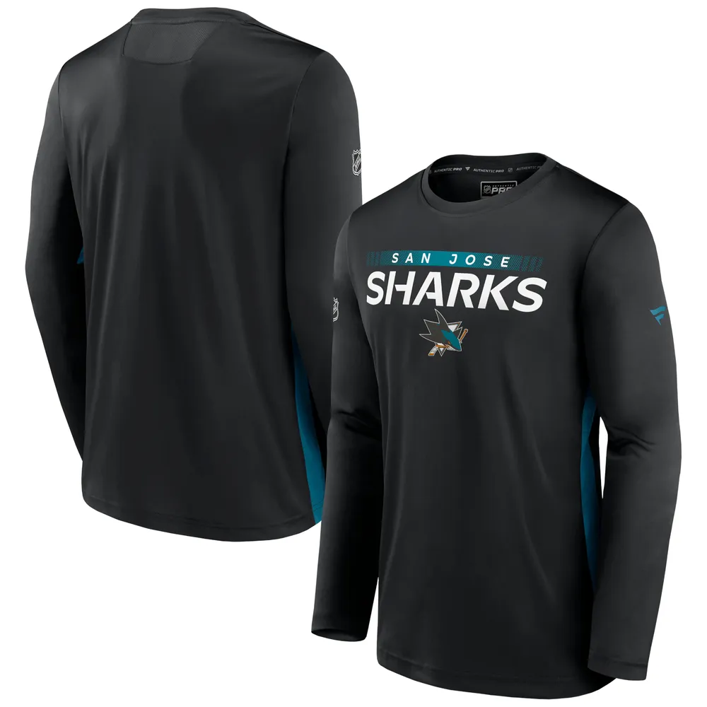 Women's Fanatics Branded Teal San Jose Sharks Jersey Long Sleeve T-Shirt
