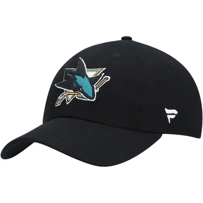 San Jose Sharks Fanatics Branded Core Primary Logo Adjustable Hat