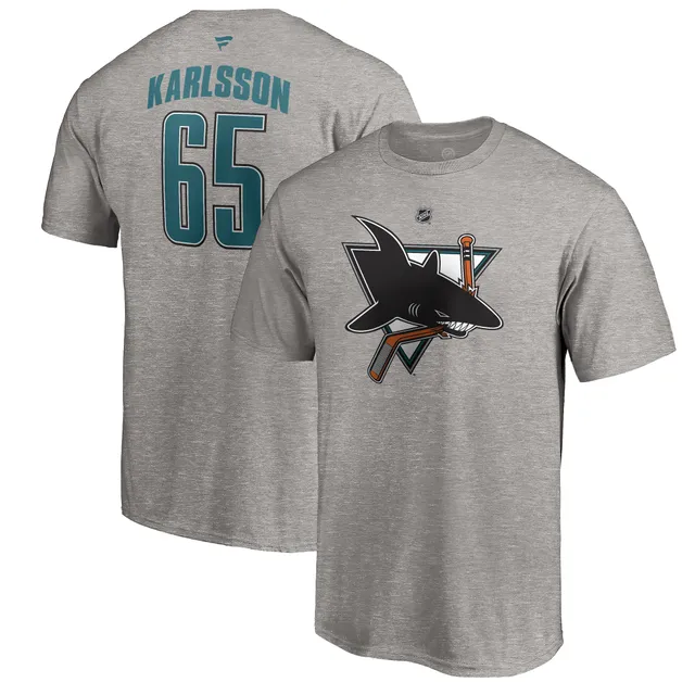 Men's Fanatics Branded Melker Karlsson Teal San Jose Sharks Name & Number T- Shirt - Yahoo Shopping