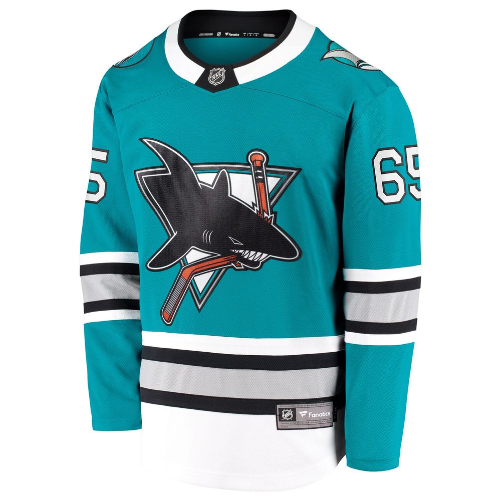 Women's Fanatics Branded Teal San Jose Sharks Jersey Long Sleeve T-Shirt