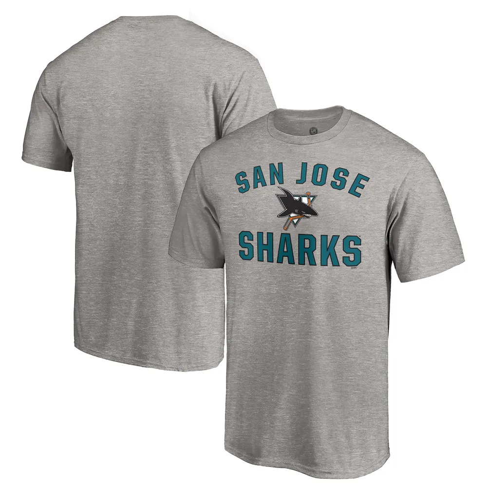 Men's Fanatics Branded Black San Jose Sharks Team Victory Arch T-Shirt