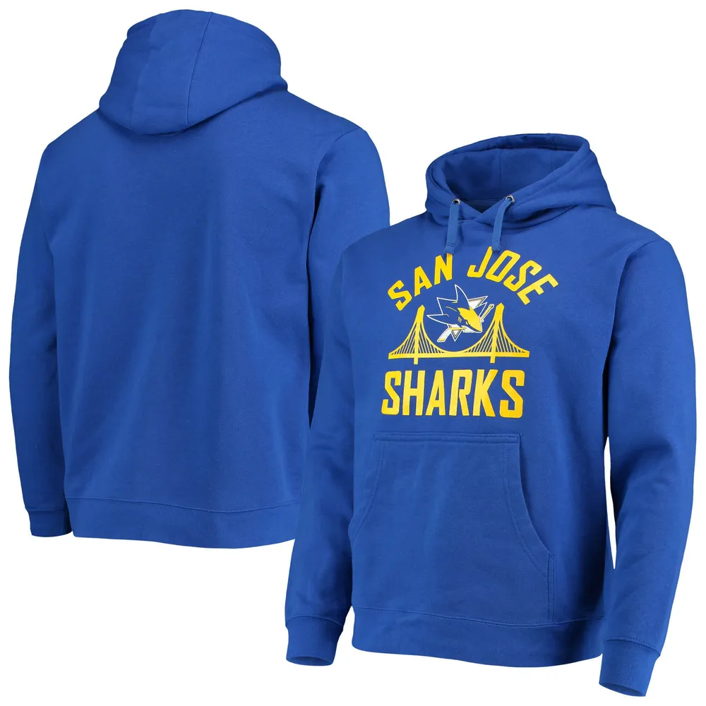 Youth San Jose Sharks Black Primary Logo Pullover Hoodie
