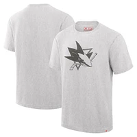 T-shirt Fanatics pour hommes, couleur crème, fabriqué au Canada, Sharks de San Jose