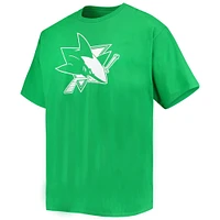 Fanatics pour hommes Erik Karlsson Kelly Green San Jose Sharks T-shirt avec nom et numéro de la Saint-Patrick