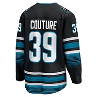 Fanatics Logan Couture pour hommes, noir, maillot de joueur alternatif Premier Breakaway des Sharks San Jose