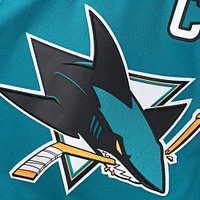 maillot Fanatics Logan Couture Teal pour homme, domicile de qualité supérieure des Sharks San Jose