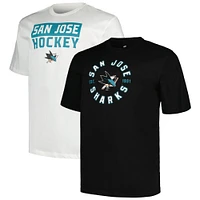 Men's Fanatics San Jose Sharks Big & Tall 2-Pack T-Shirt Set