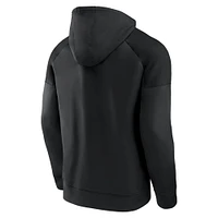 Men's Fanatics  San Jose Sharks Black Ice Defender Raglan Pullover Hoodie