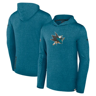 Sweat à capuche léger Fanatics Sarcelle San Jose Sharks Authentic Pro pour hommes