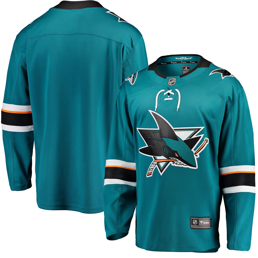 Men's Fanatics Teal San Jose Sharks Breakaway Home Jersey