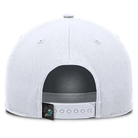 Men's Fanatics White San Jose Sharks Rope A-Frame Adjustable Hat