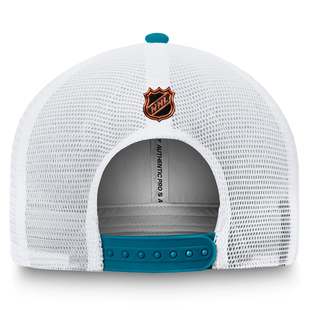 Casquette réglable de camionneur Fanatics blanc San Jose Sharks édition spéciale 2.0 pour hommes