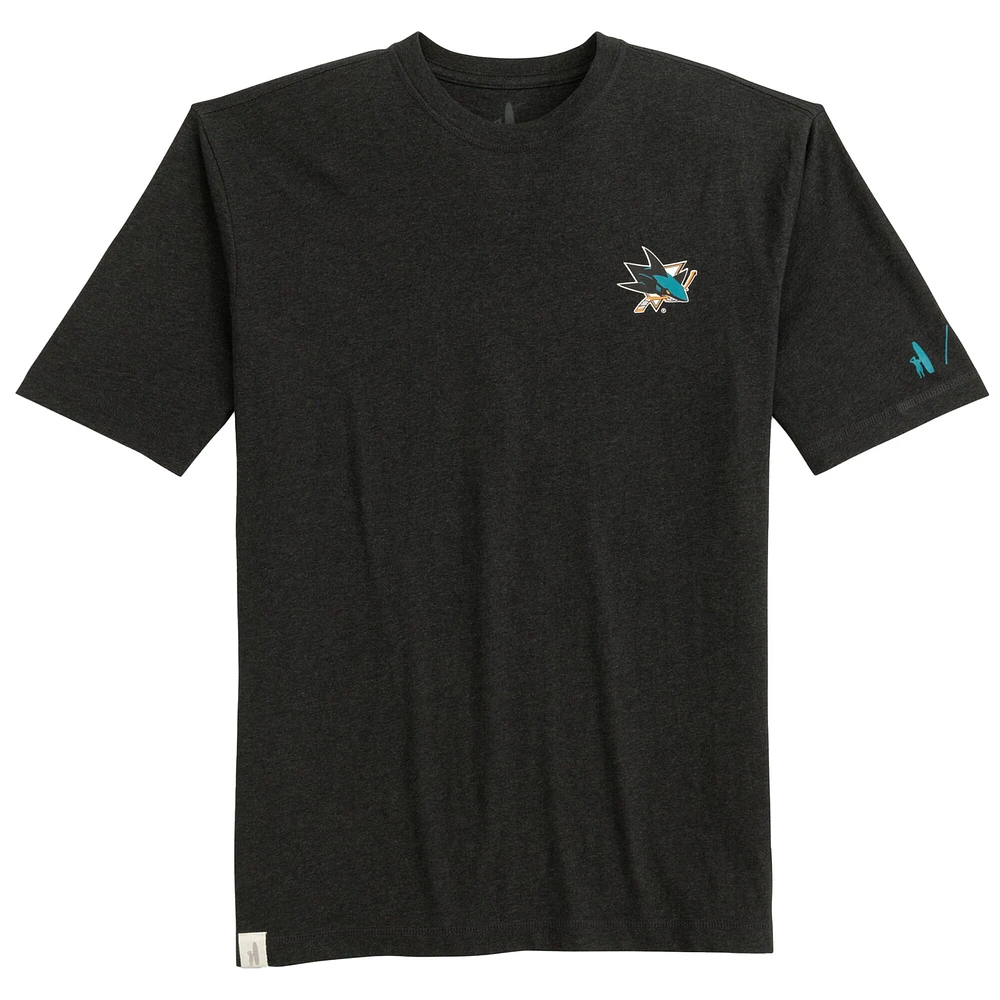 T-shirt Spencer chiné San Jose Sharks anthracite pour homme Johnnie-O