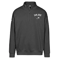 Men's Levelwear  Black San Jose Sharks Murray City Capsule Quarter-Zip Sweatshirt