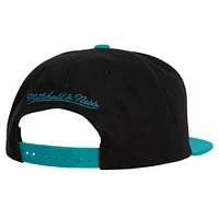 Casquette Snapback Mitchell & Ness San Jose Sharks Core Team Ground 2.0 noire pour hommes