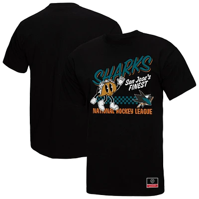 Men's Mitchell & Ness Black San Jose Sharks Local Food T-Shirt