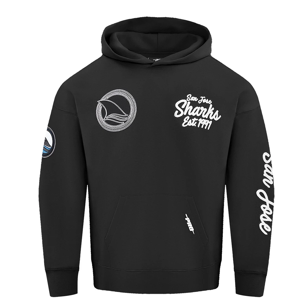 Sweat à capuche noir Pro Standard San Jose Sharks Paint the City pour homme