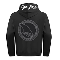 Sweat à capuche noir Pro Standard San Jose Sharks Paint the City pour homme