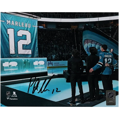 Photographie autographiée de Patrick Marleau des Sharks de San Jose pour son départ à la retraite