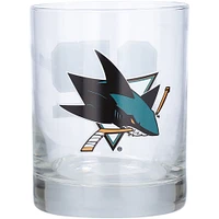 San Jose Sharks 14oz. Letterman Rocks Glass