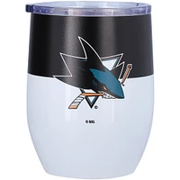 San Jose Sharks 16oz. Colorblock Stainless Steel Curved Tumbler