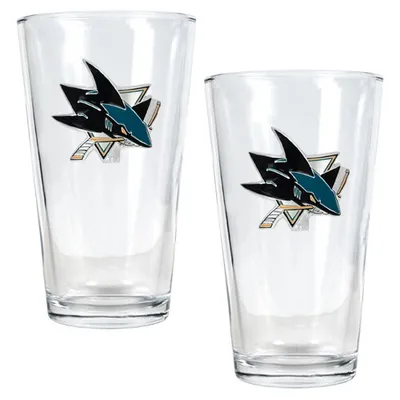 San Jose Sharks 16oz. Pint Glass Set