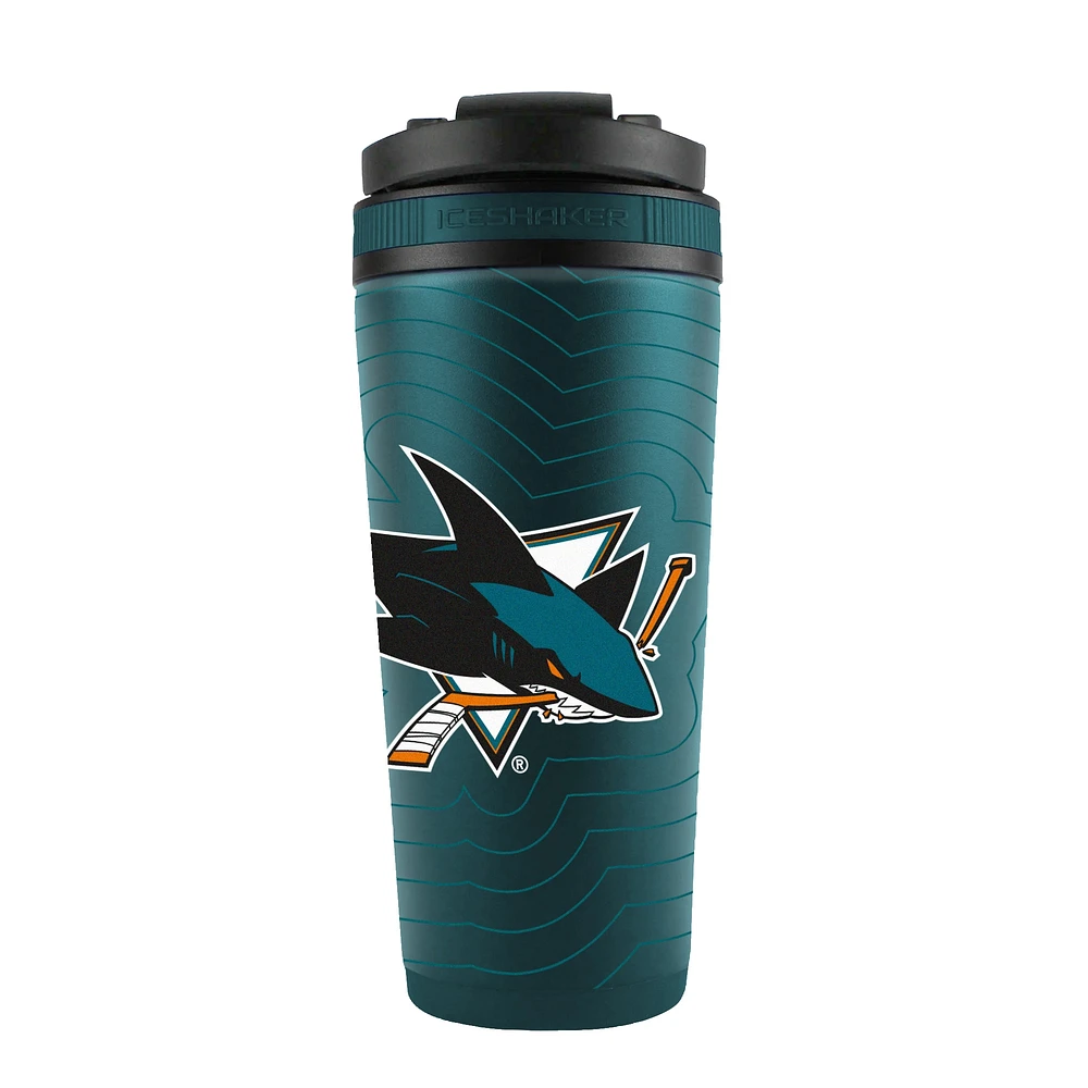 San Jose Sharks 26oz. 4D Stainless Steel Shaker Bottle